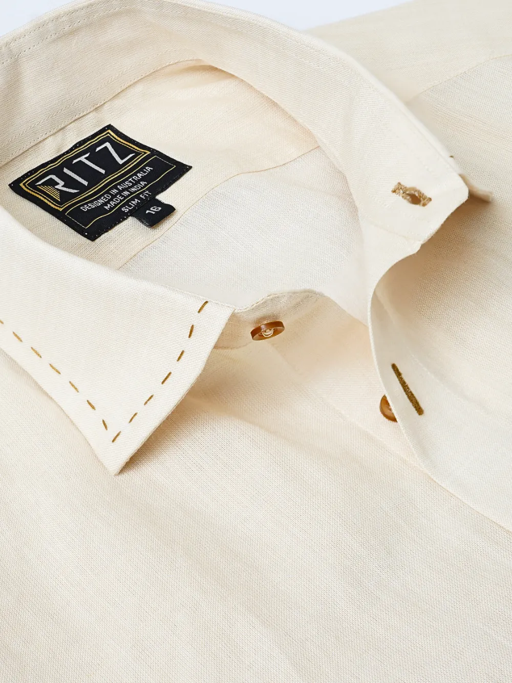 Sustainable - 100% Hemp Plain Ivory Essence Shirt
