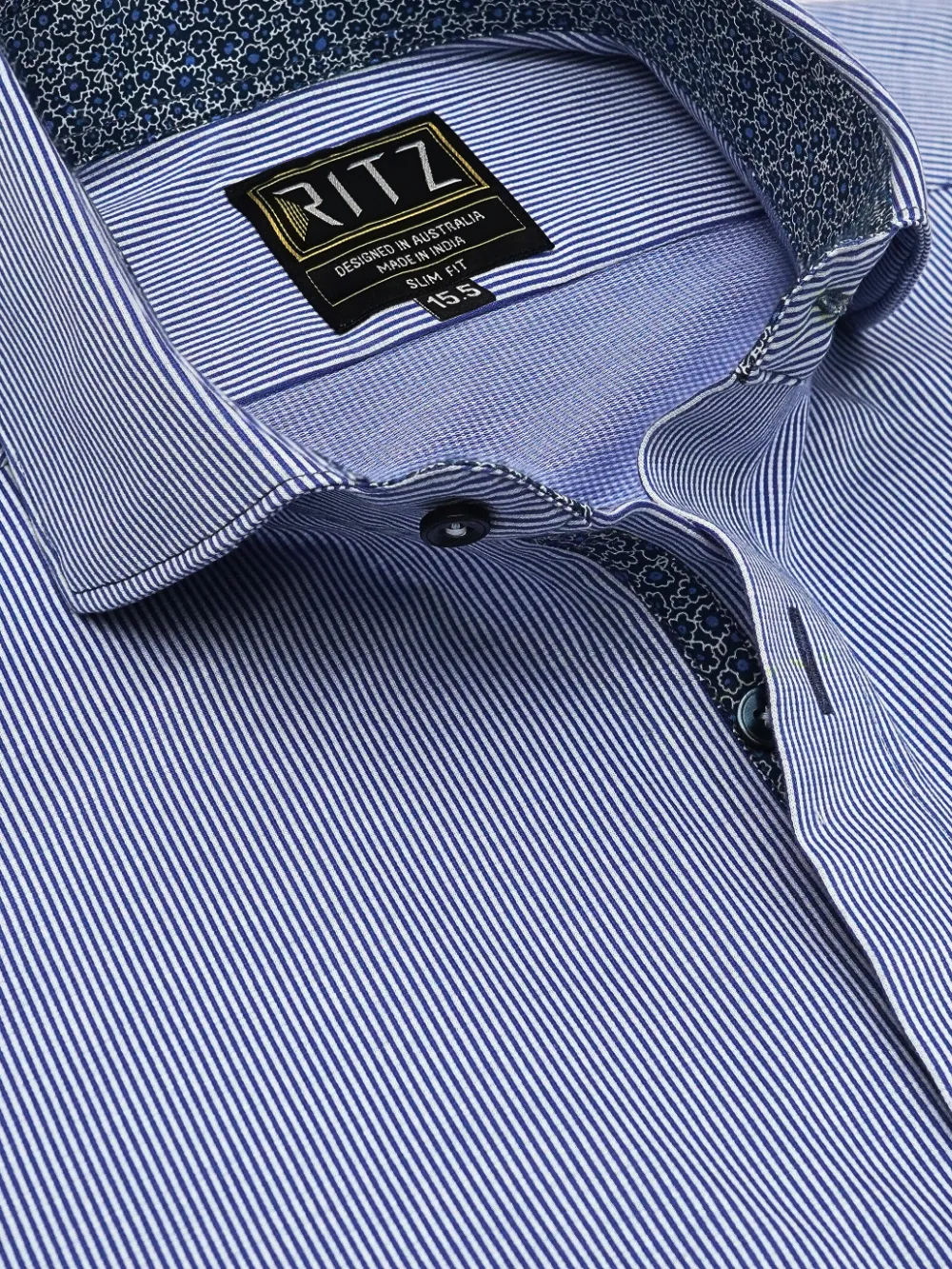 Non-Iron Stretch Royal Streaks Shirt - Knitted Weave