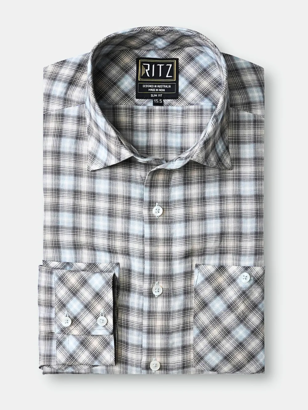 Pure Hemp Checked Shirt - Sustainable Fashion - Image 3