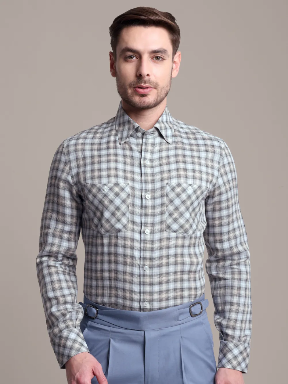 Pure Hemp Checked Shirt - Sustainable Fashion - Image 5