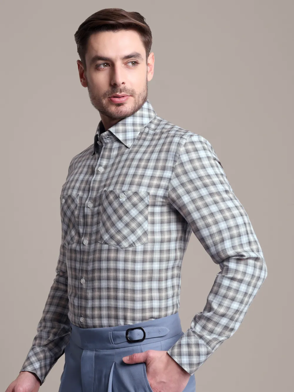 Pure Hemp Checked Shirt - Sustainable Fashion