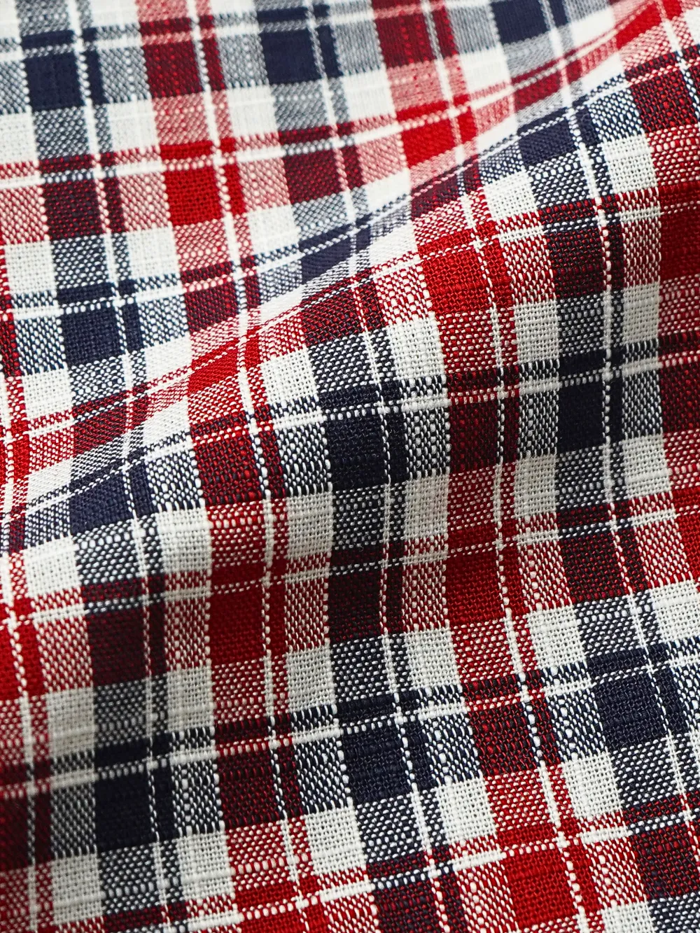 Maroon Checked Pure Cotton Shirt with Contrast Details - Image 11