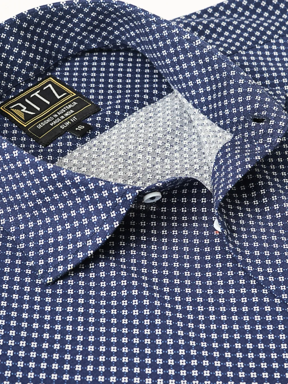 Non-Iron Stretch Cotton Snow Petals Shirt