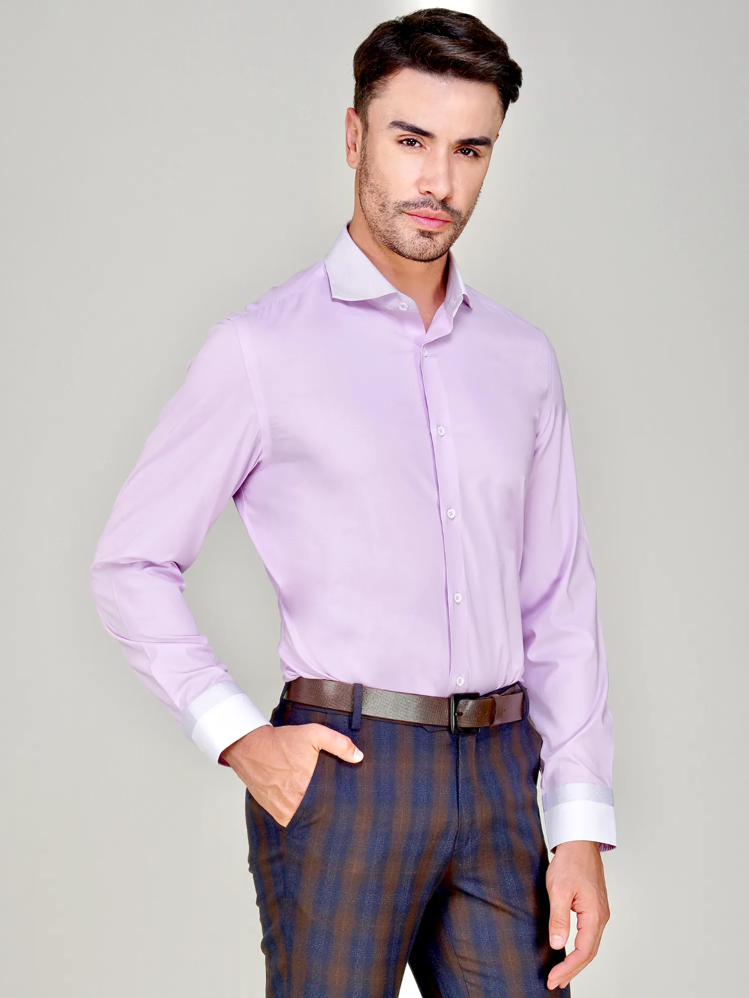 Cotton blend Non Iron Stretch Pink Winchester Shirt