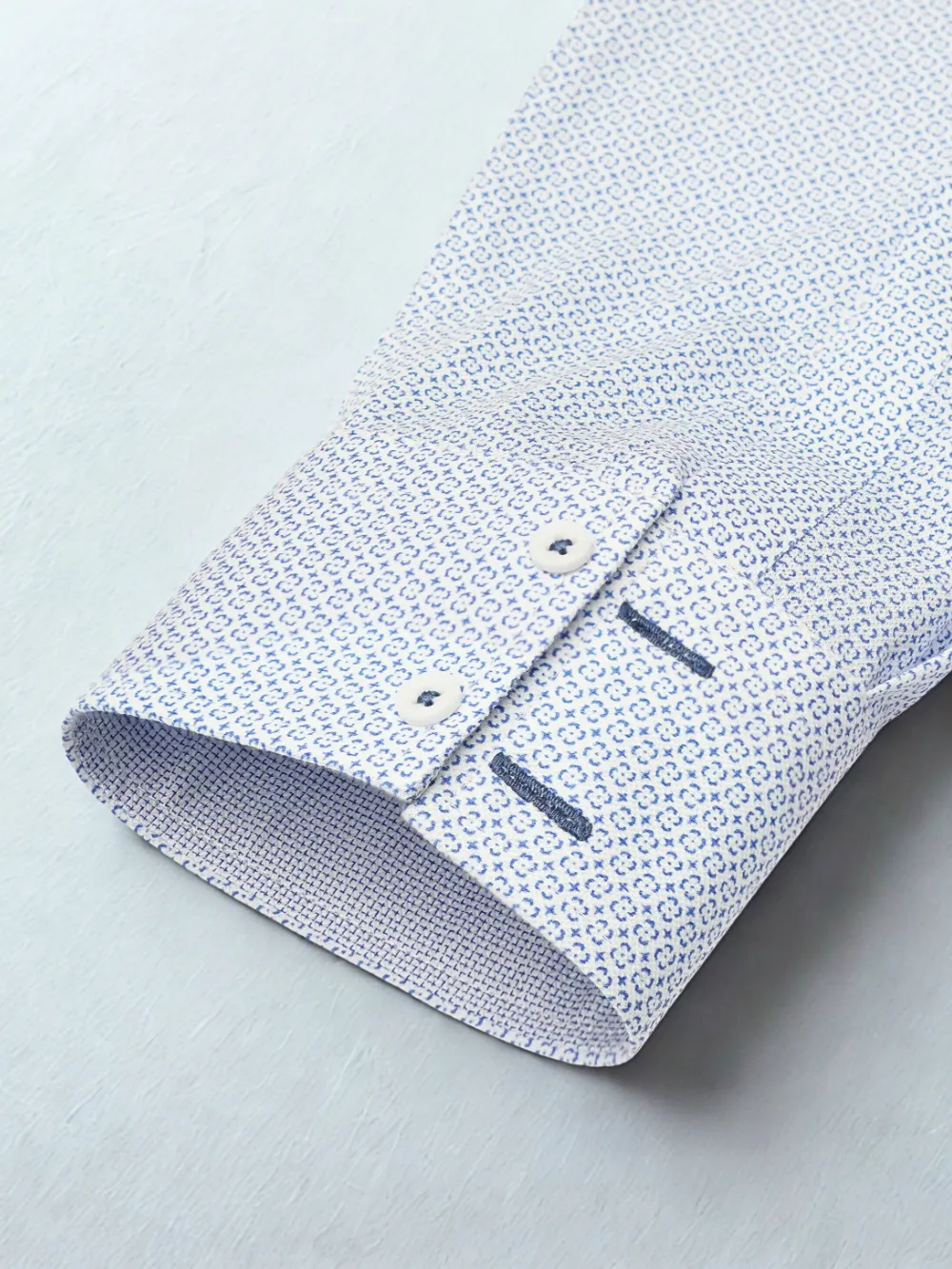 Non-Iron Cotton Stretch Frosty Dews Shirt - Image 3