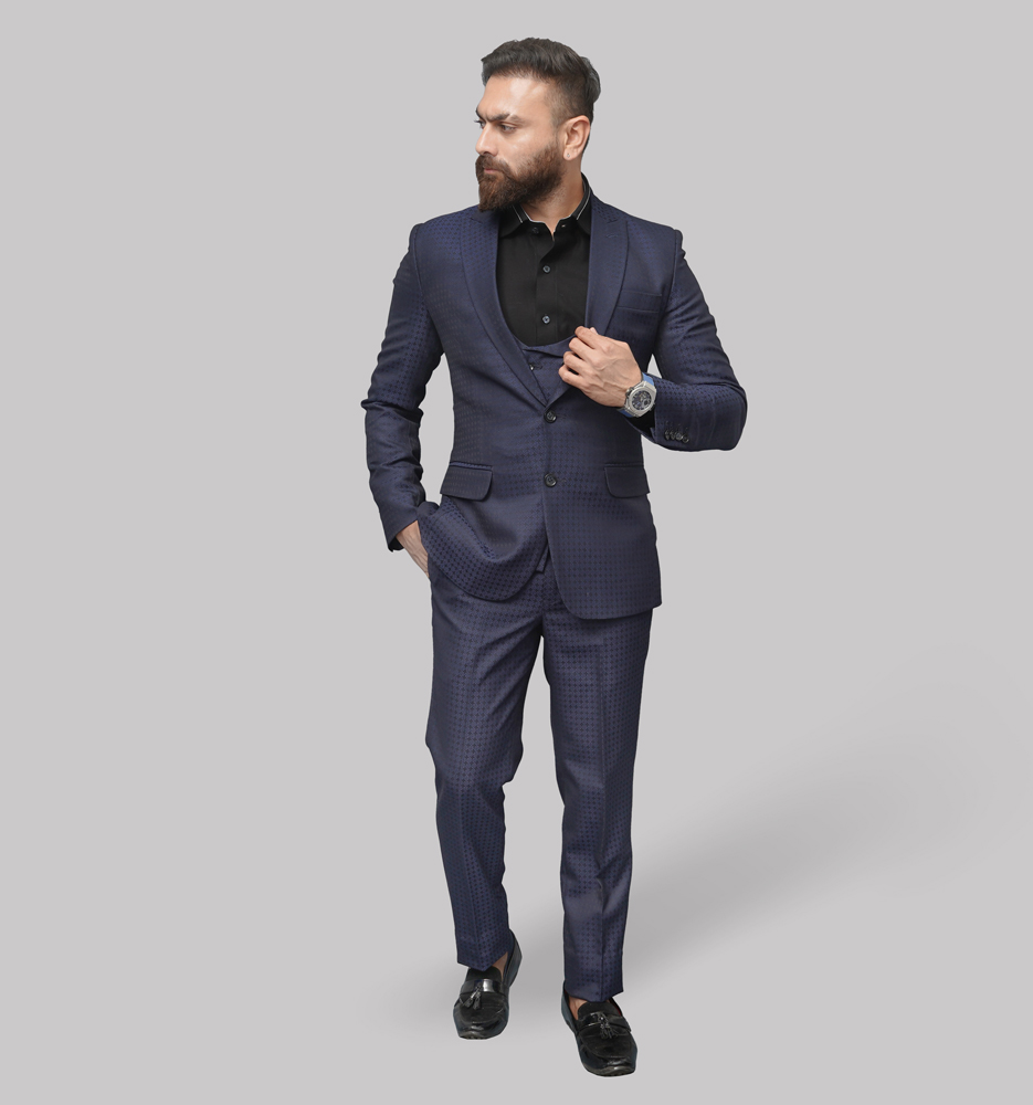 Luxury Premium Viscose Suit with plain weave ? Royal Blue