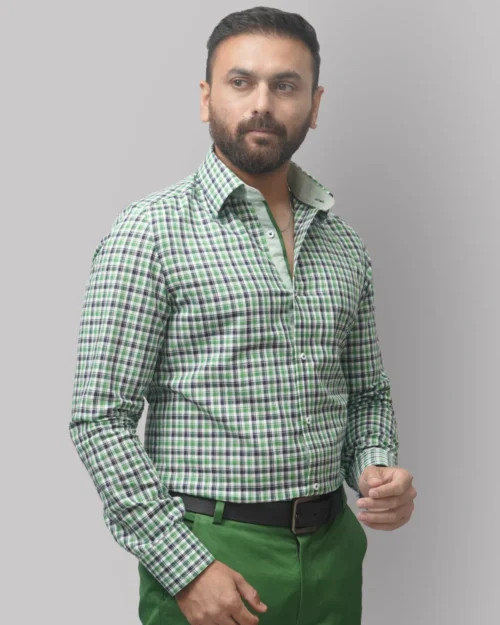 Pure Cotton Olive Designer Pair