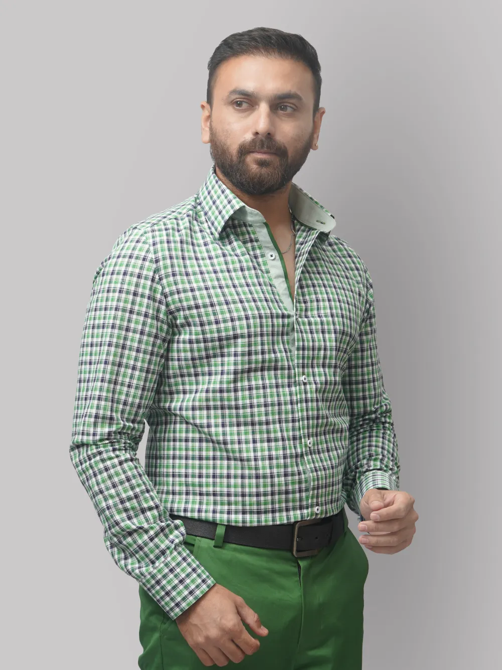 Pure Cotton Olive Designer Pair