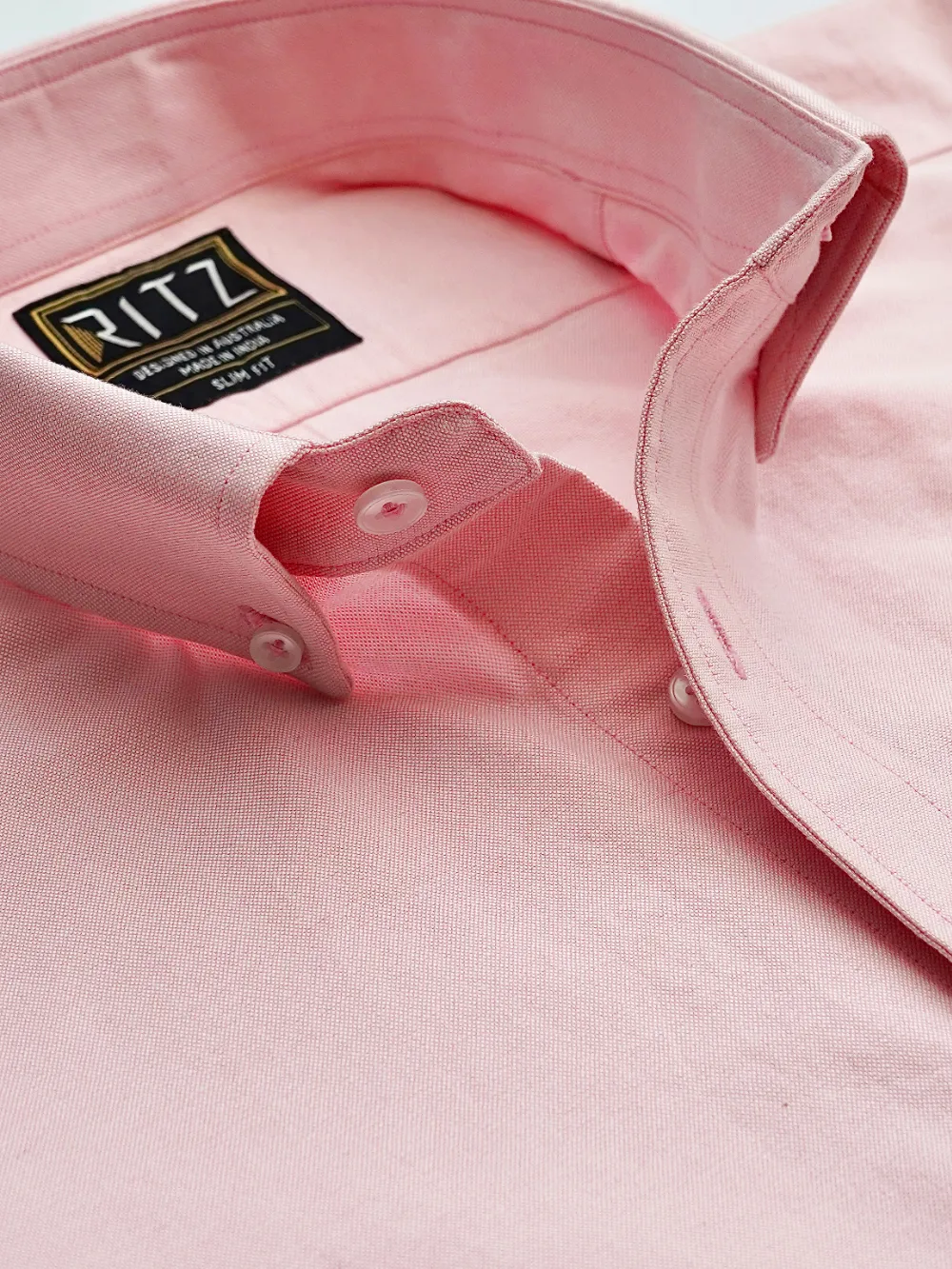 Oxford Button down Collar Shirt - Joyful Pink