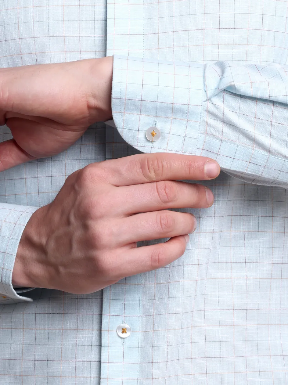 Pure Cotton Multi Color Grid Aquatic Shirt - Image 10