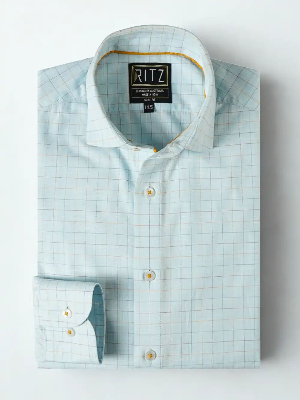 Pure Cotton Multi Color Grid Aquatic Shirt - Image 2