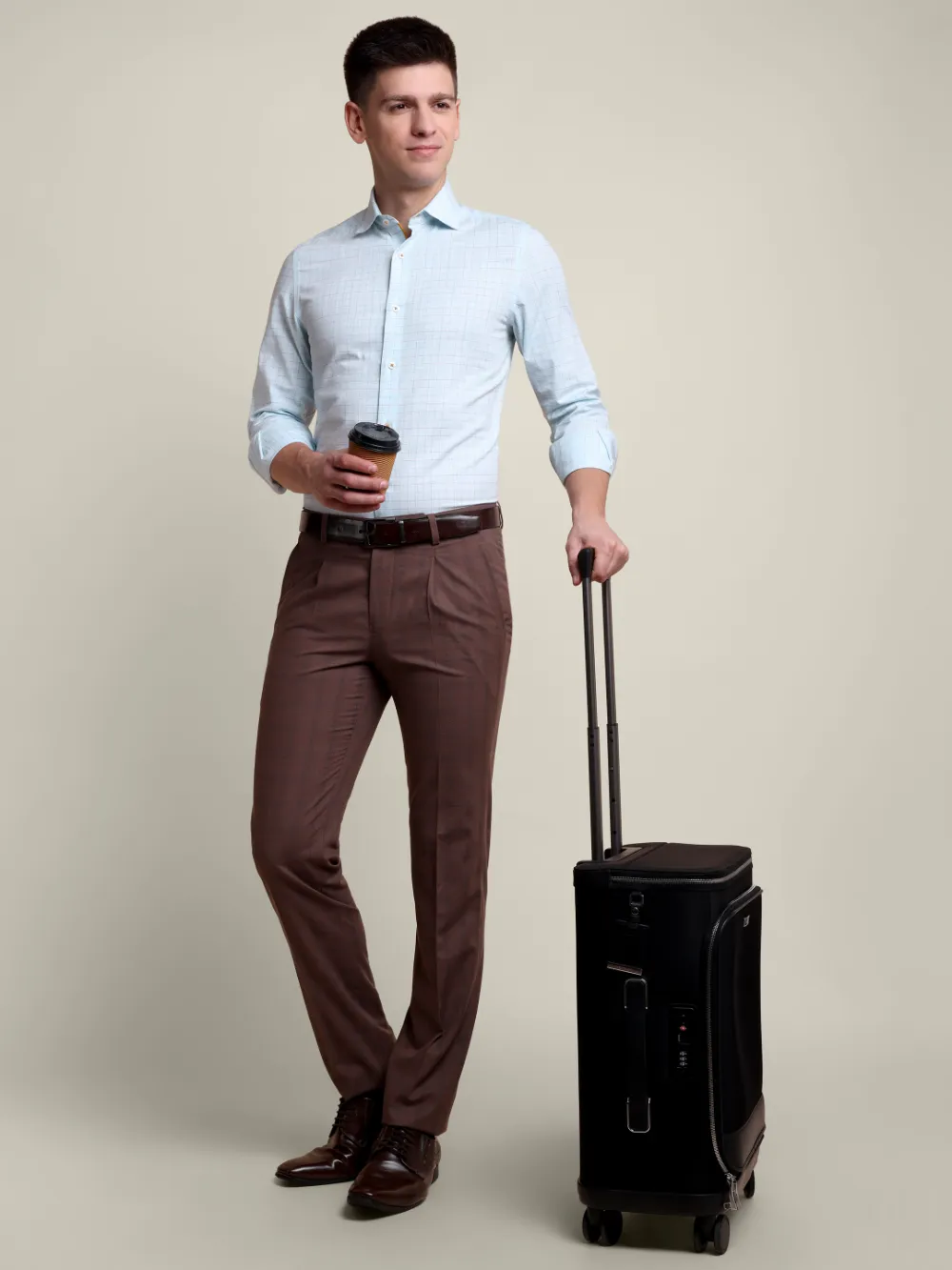 Pure Cotton Multi Color Grid Aquatic Shirt - Image 5