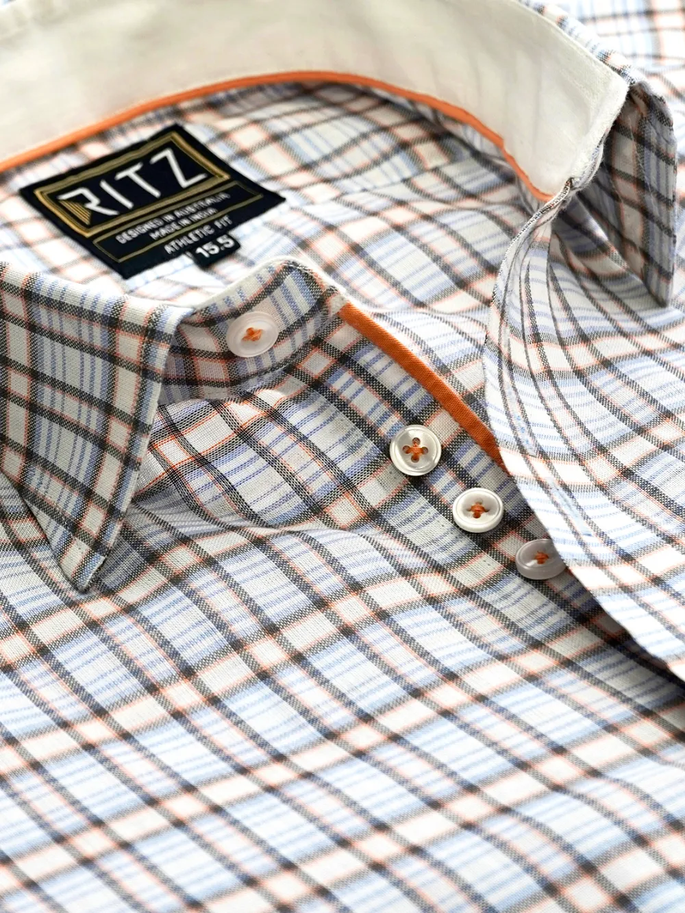 Pure Hemp Yard Dyed SpringDawn Grid Shirt