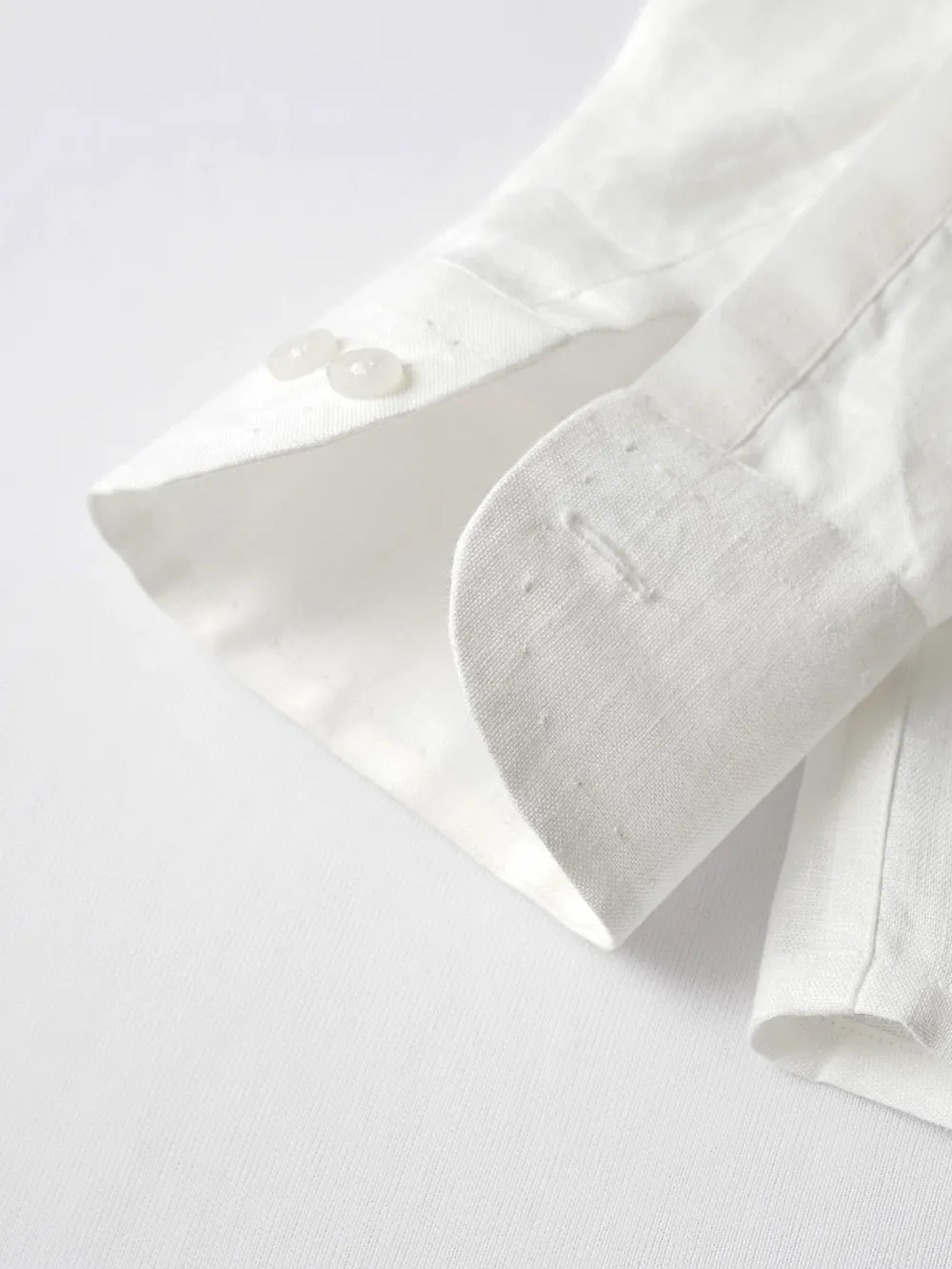 Pure Linen Light Weight Shirt - Off White - Image 3