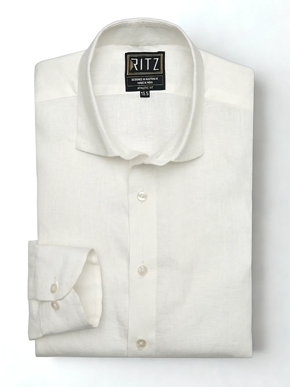 Pure Linen Light Weight Shirt - Off White - Image 2