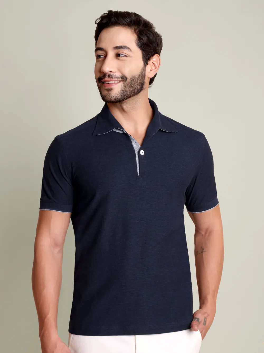 Ritz Exclusive: Night Sky One-Piece Collar Smart Polo Shirt