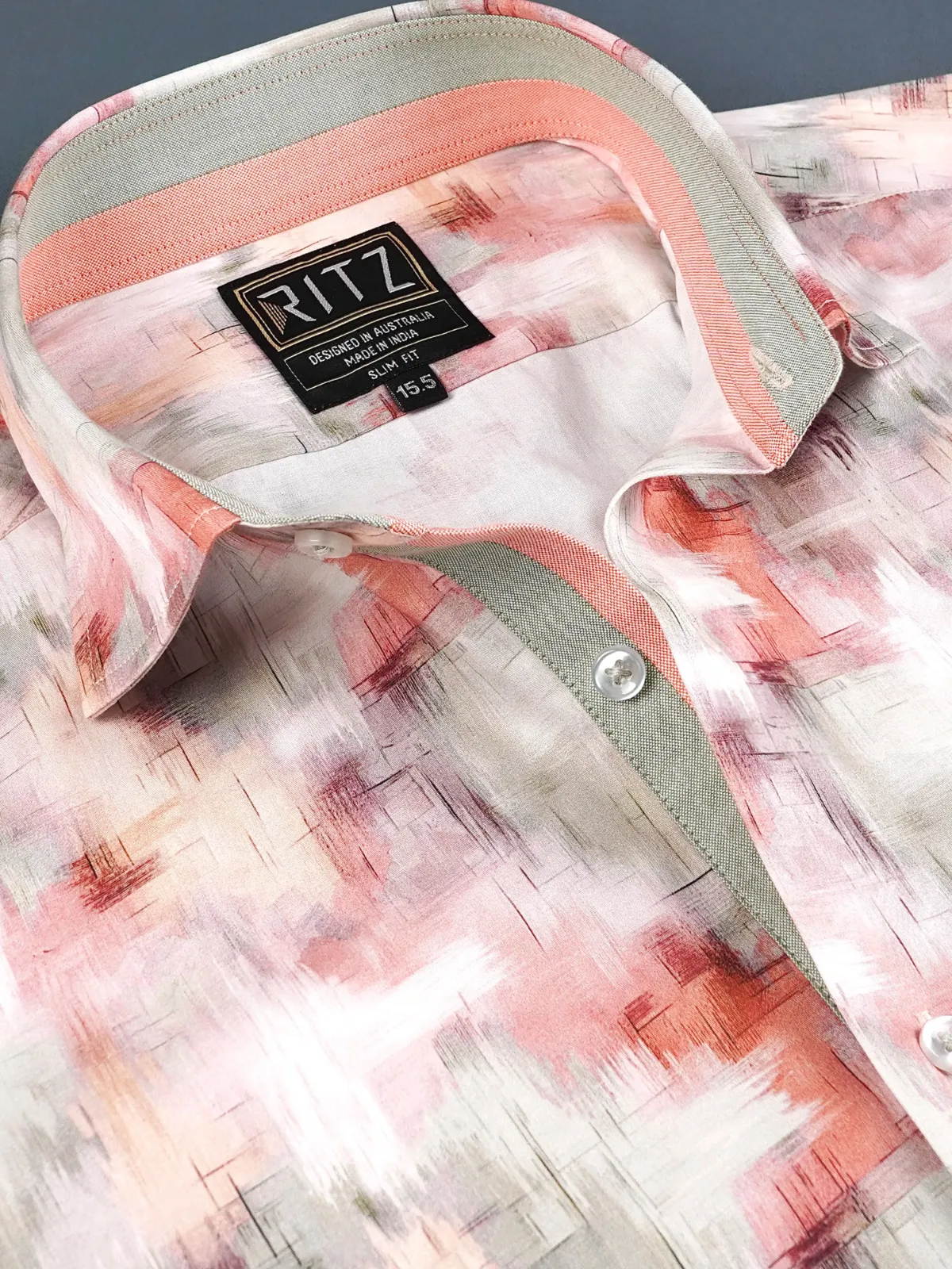 Pure Cotton Watercolour Autumn Shirt