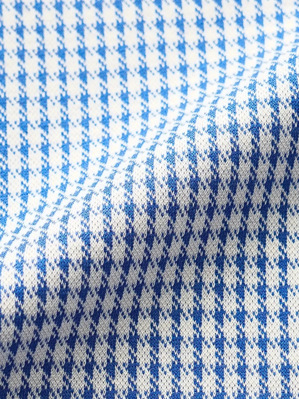 Ritz Exclusive: Hound's Tooth One-Piece Collar Smart Polo
