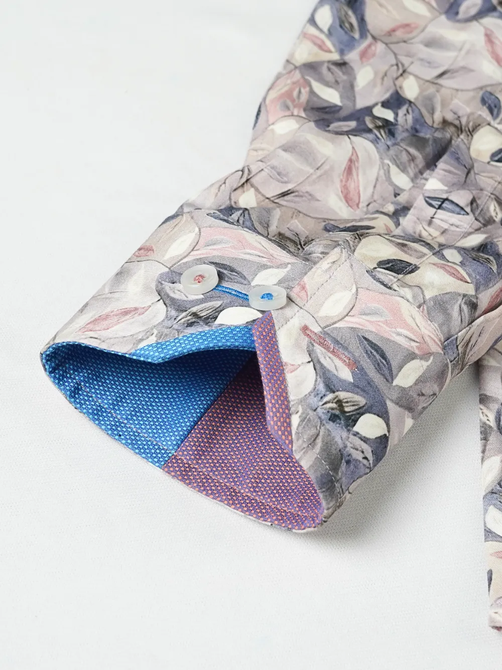 Pure Cotton Floral Shirt - Plain Weave