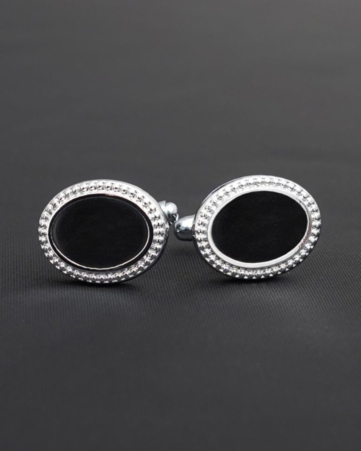 Ritz Heritage Black and Silver Cufflinks