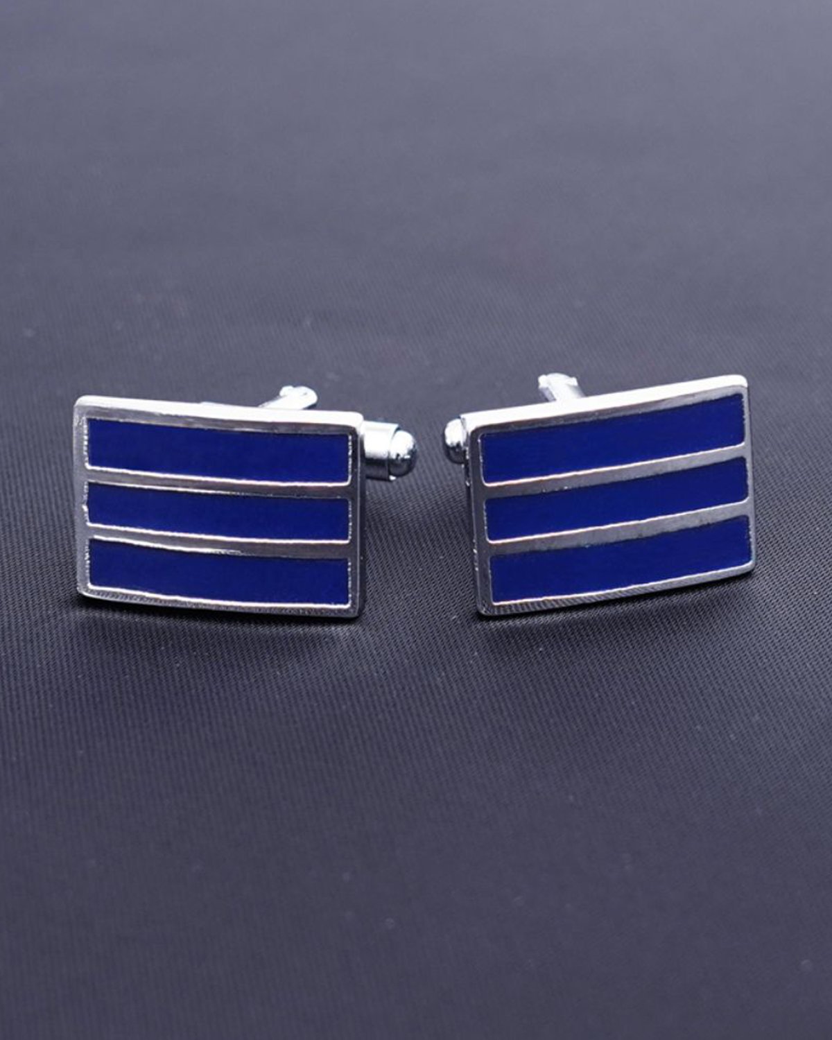 Ritz The Label Glacier Fusion Blue and Silver Cufflinks