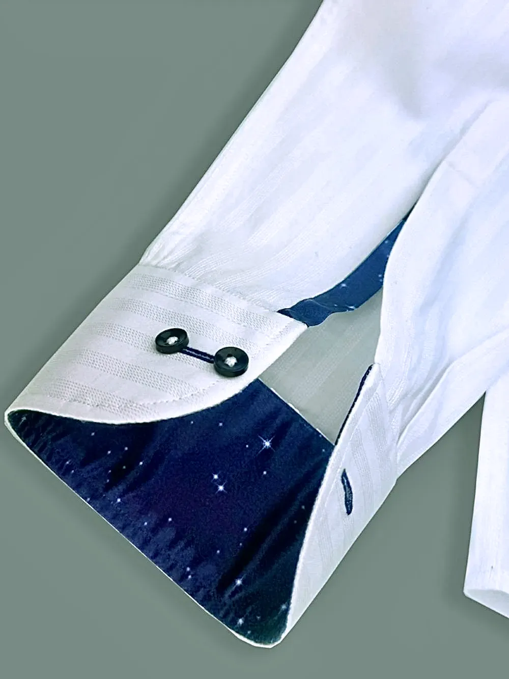 Signature Satin California Collar Shirt- Midnight