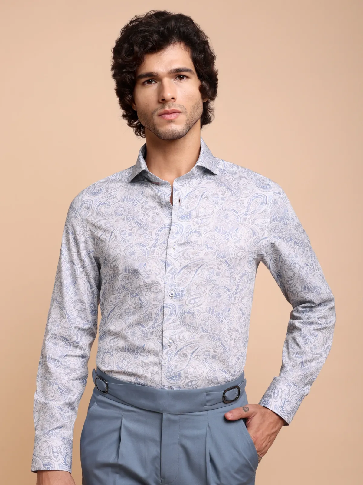 Classic Paisley - Bock Print Style Kashmir Shirt
