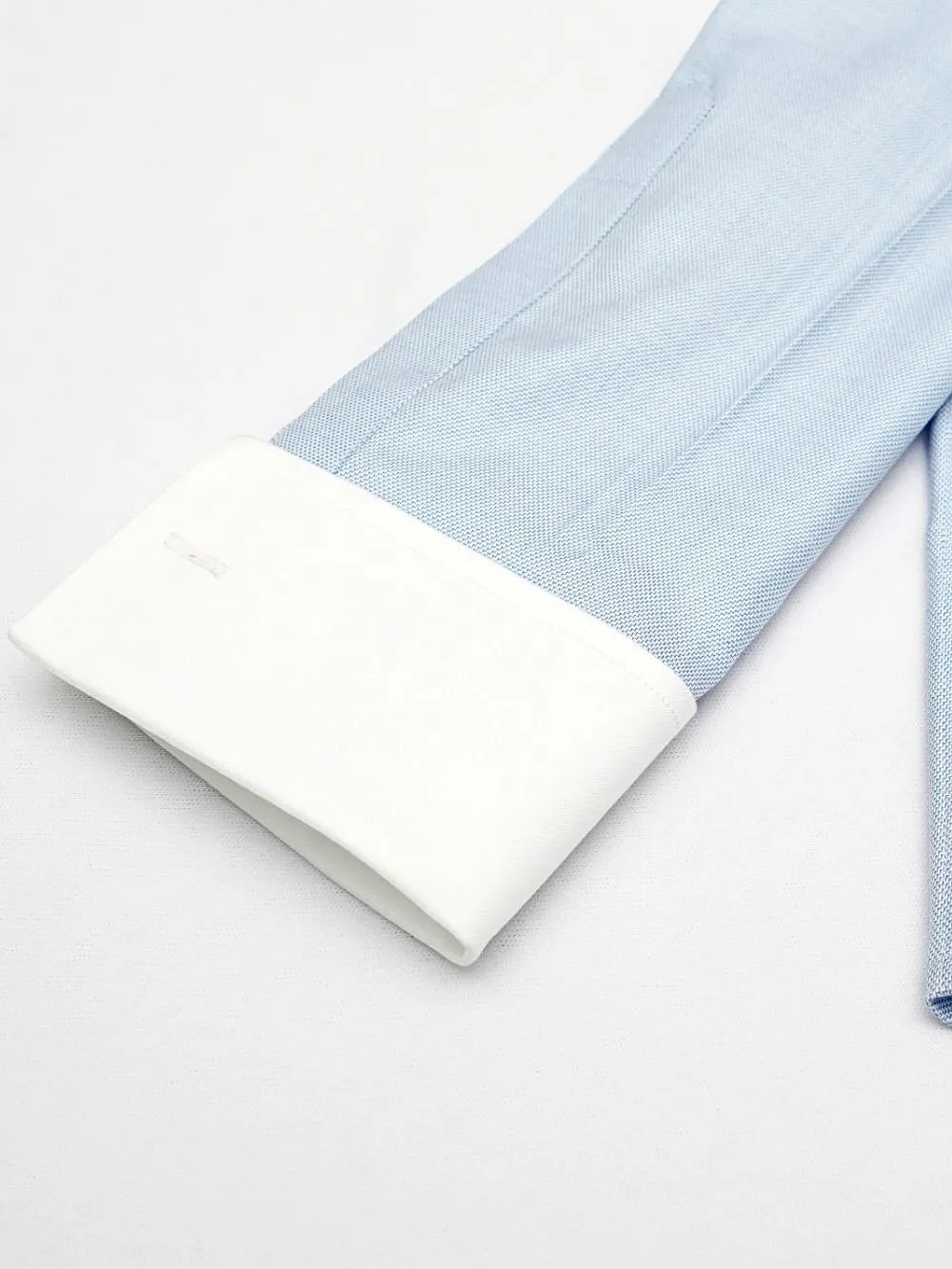 Non-Iron 100% Cotton Sky Blue Shirt - Twill Weave