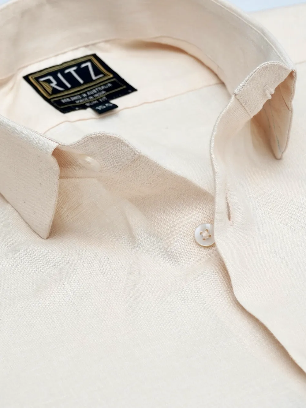 Pure Linen Shirt - Light Fawn