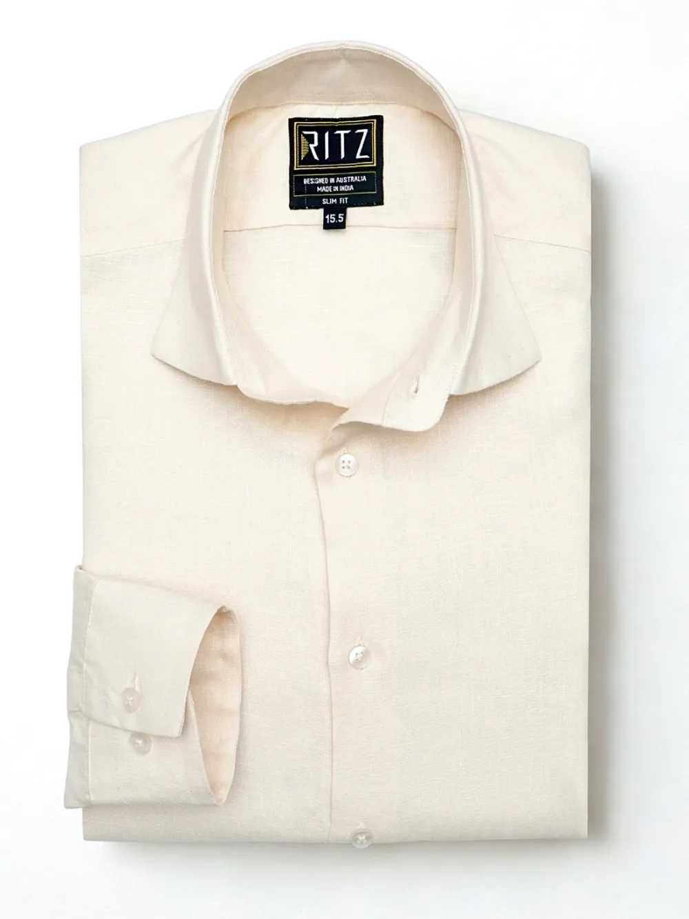 Pure Linen Shirt - Light Fawn