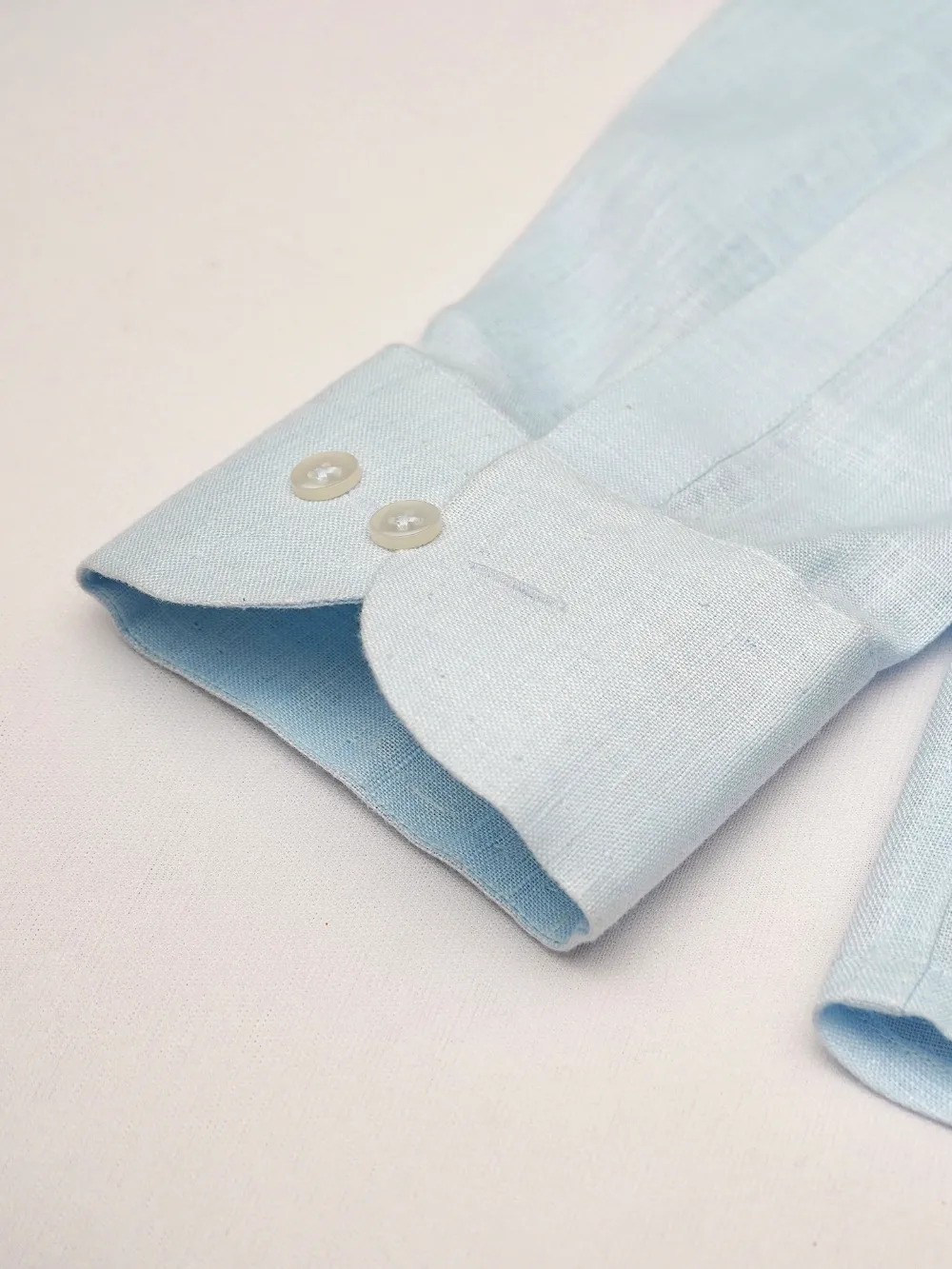 Pure Linen Light Weight Shirt - Pastel blue