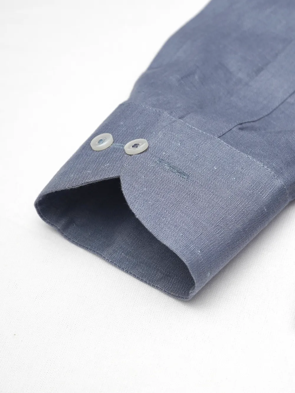 Pure Linen Light Weight Shirt - Slate Blue