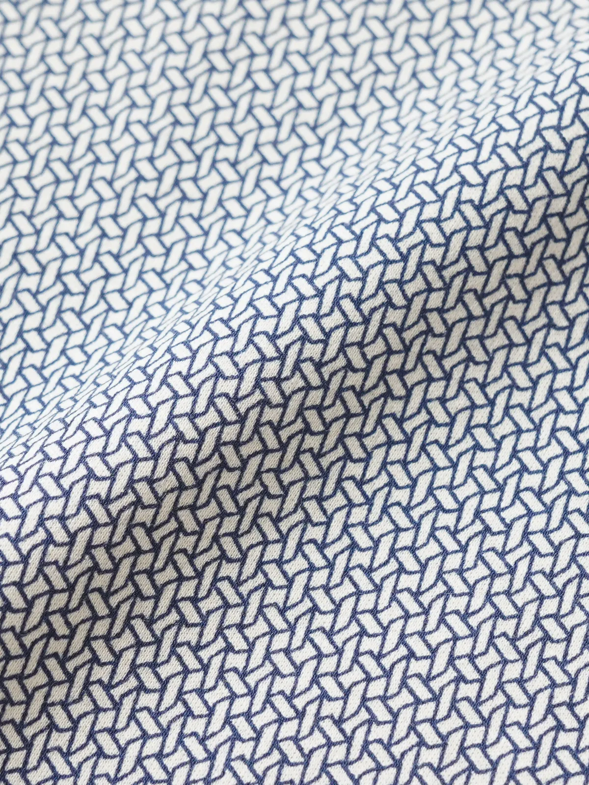 Ritz Exclusive Navy Geometria One-Piece Collar Smart Polo
