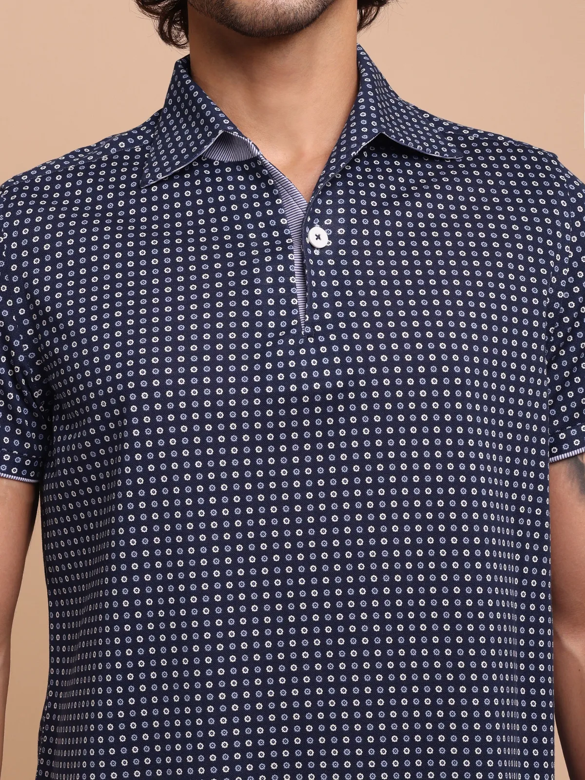 Ritz Exclusive: Nocturne Flora One-Piece Collar Smart Polo