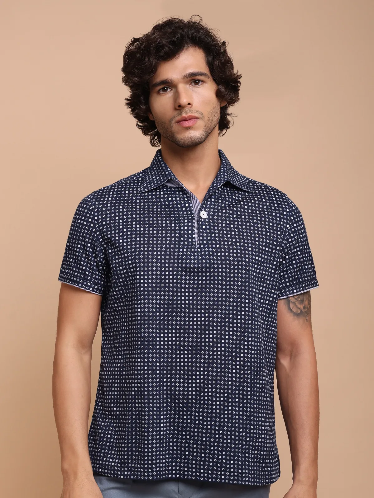 Ritz Exclusive: Nocturne Flora One-Piece Collar Smart Polo