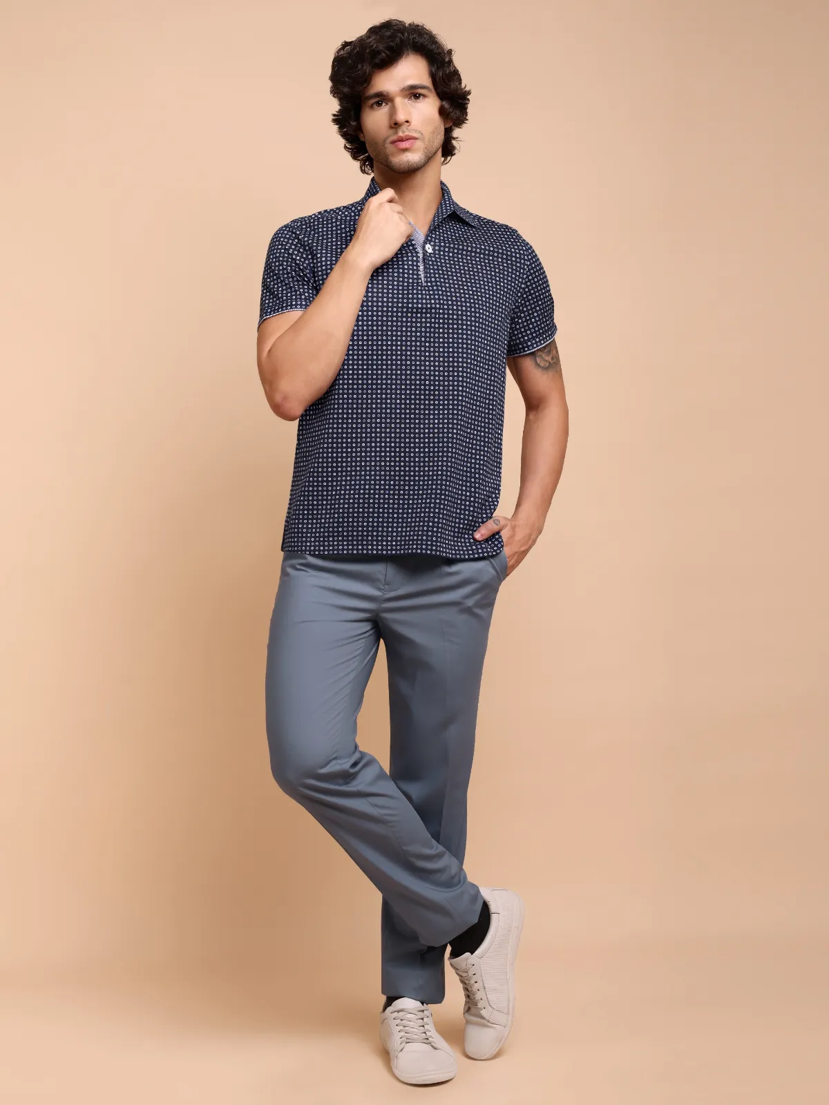 Ritz Exclusive: Nocturne Flora One-Piece Collar Smart Polo