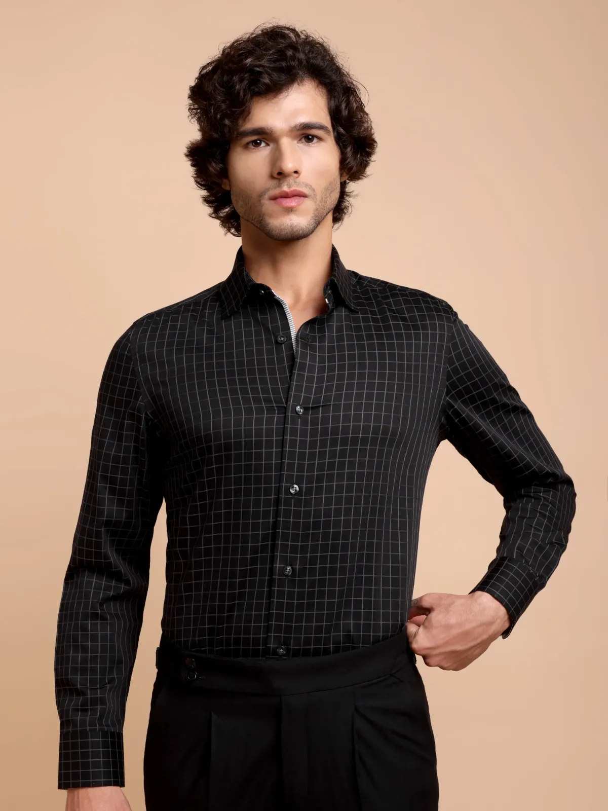 Pure Cotton Non Iron Casablanca Mosaic Shirt - Poplin weave