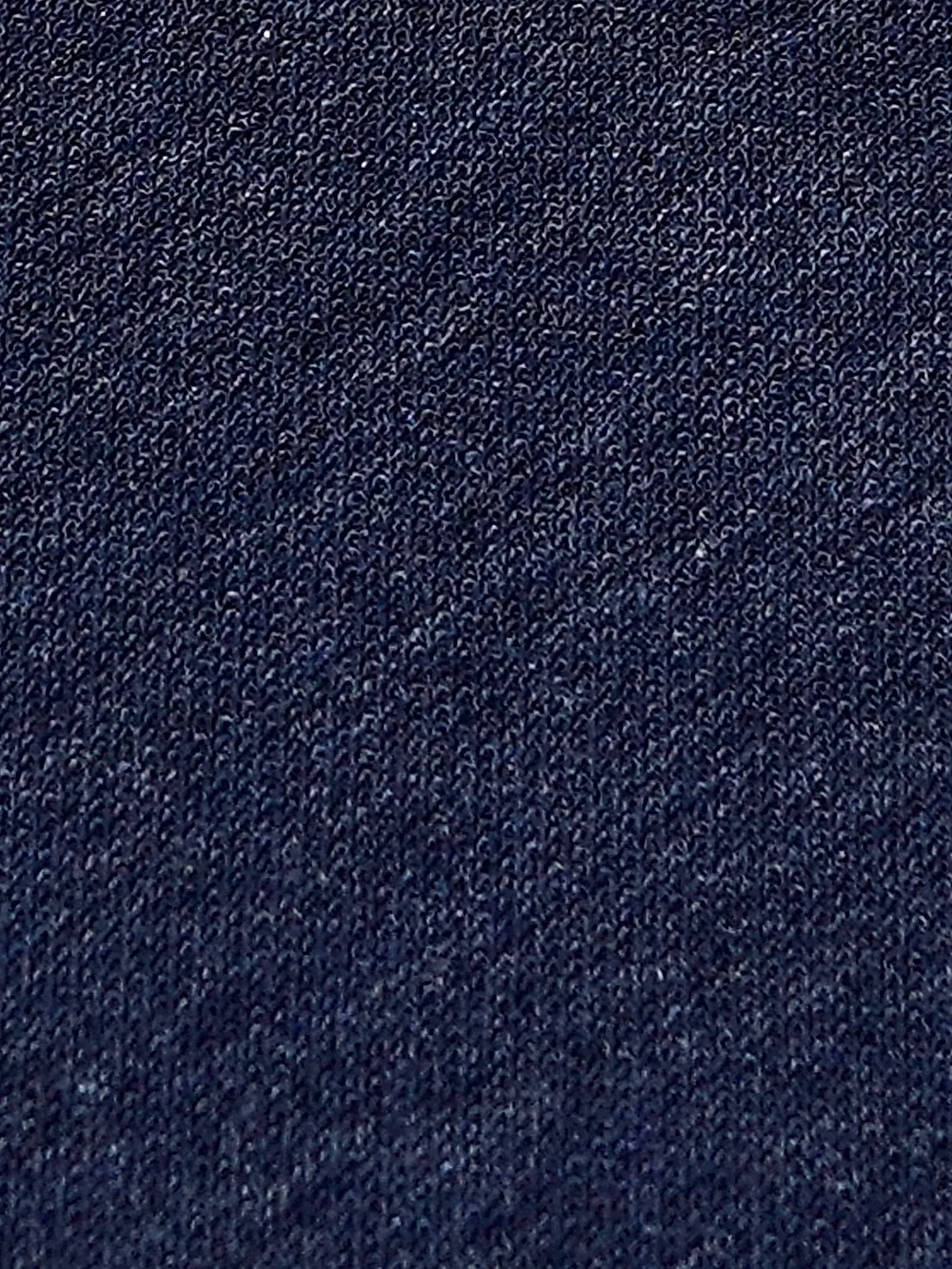Non-Iron Stretch Cotton Deep Navy - Knitted Weave