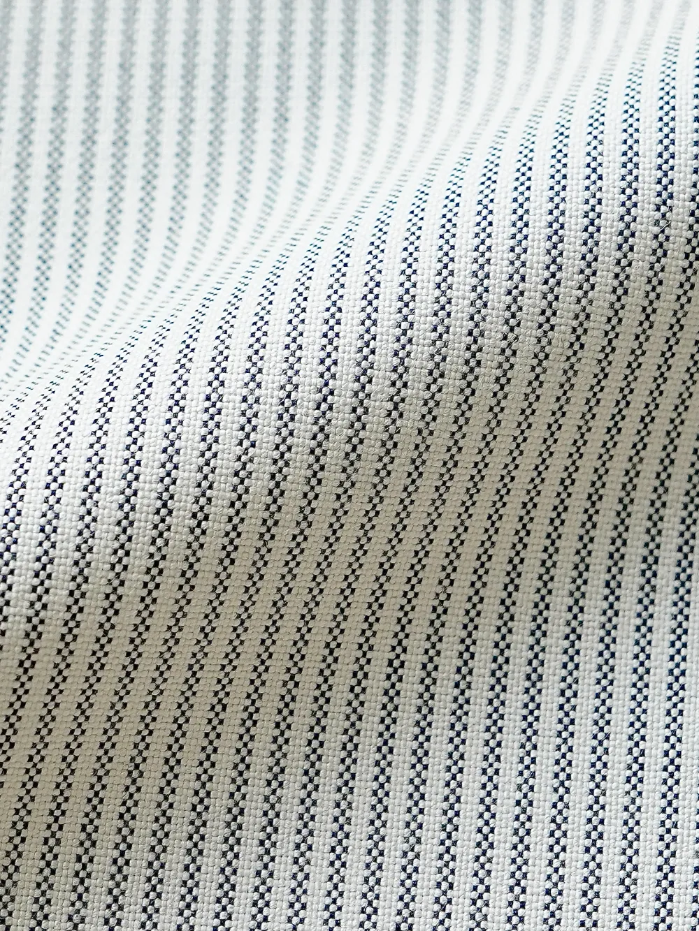 Oxford Button down Collar Shirt With Gray Pin Stripes