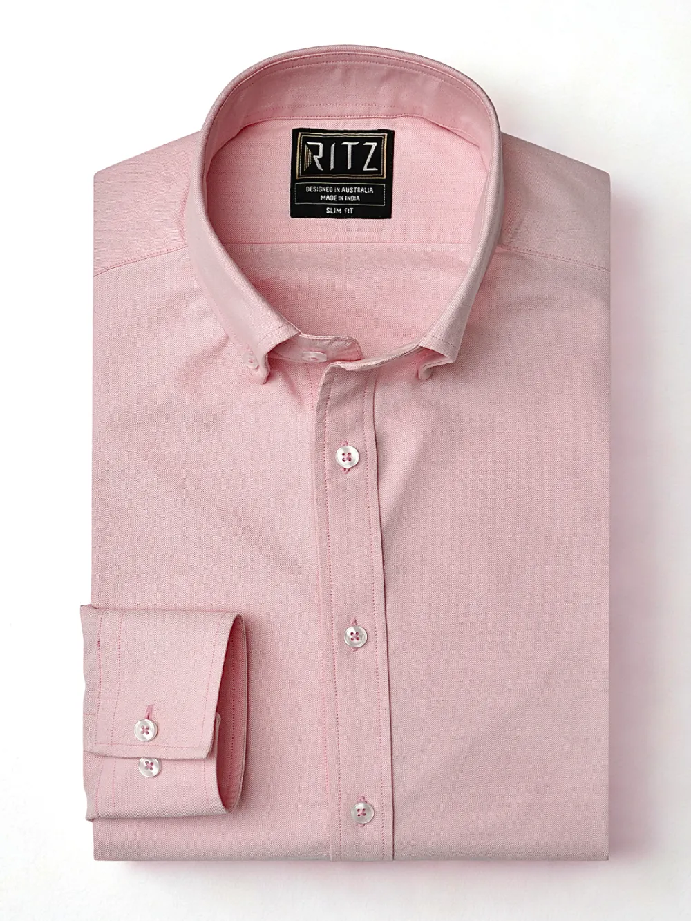 Oxford Button down Collar Shirt - Joyful Pink