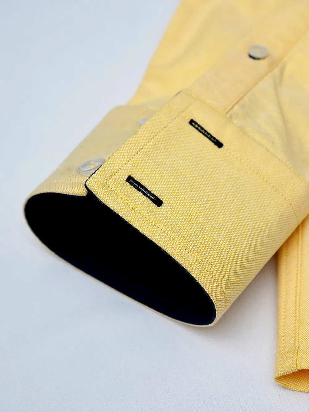Oxford Button Down Collar Shirt - Pastel yellow