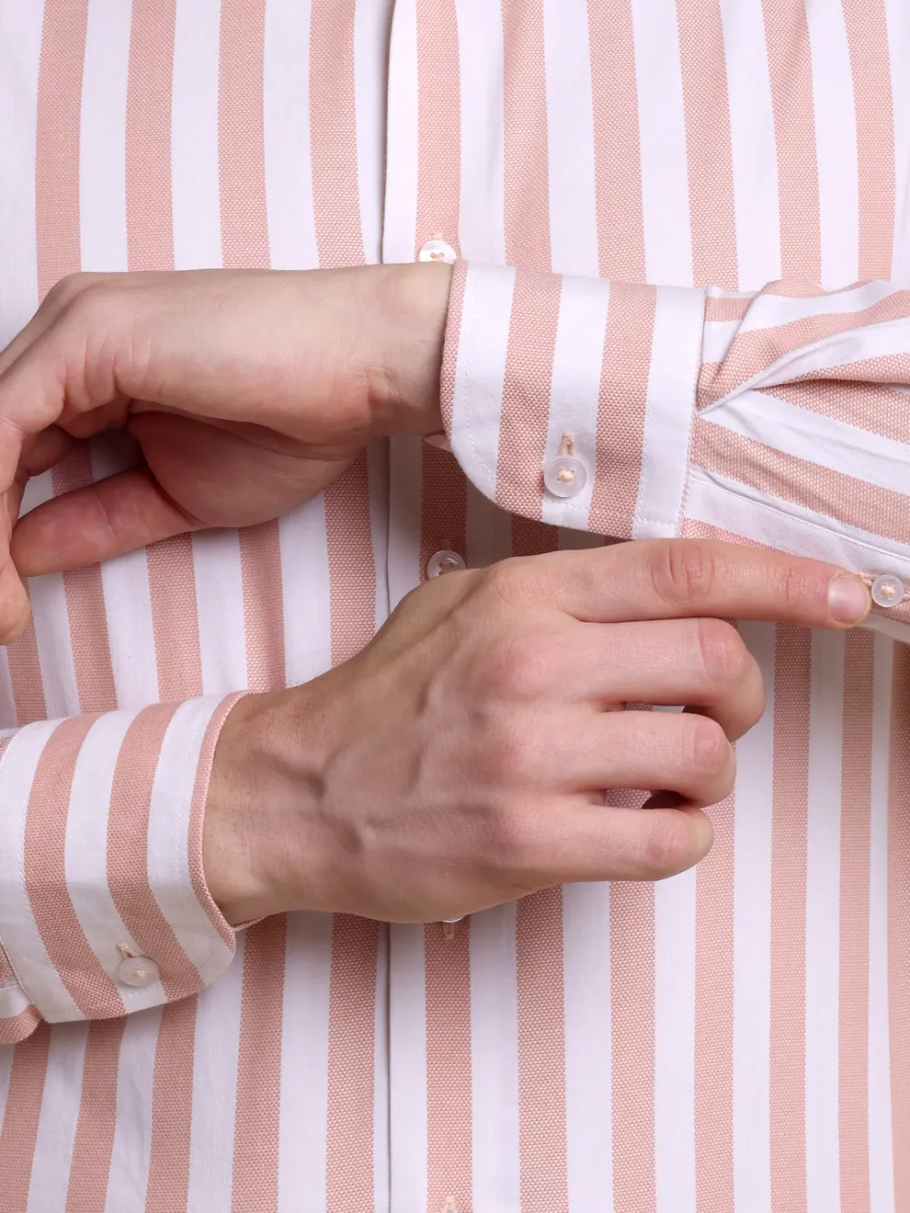 Pure Cotton Non Iron Yarn Dyed Shirt with Bold Stripes