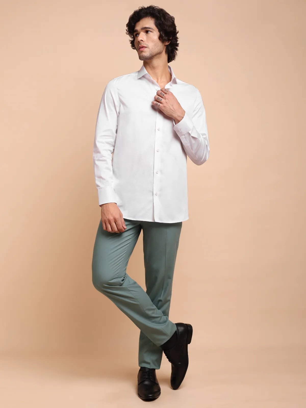 Premium Pure Cotton Twill Weave Shirt for Timeless Sophistication