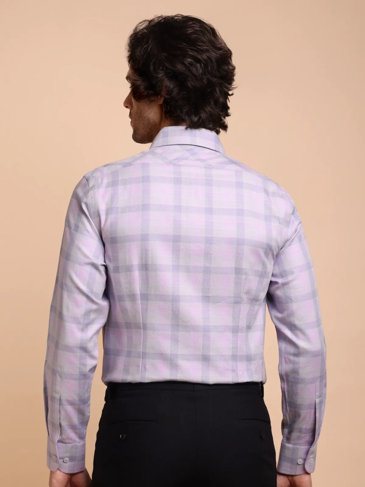 Pure Cotton Non Iron Ash and Bloom Shirt - Herringbone weave