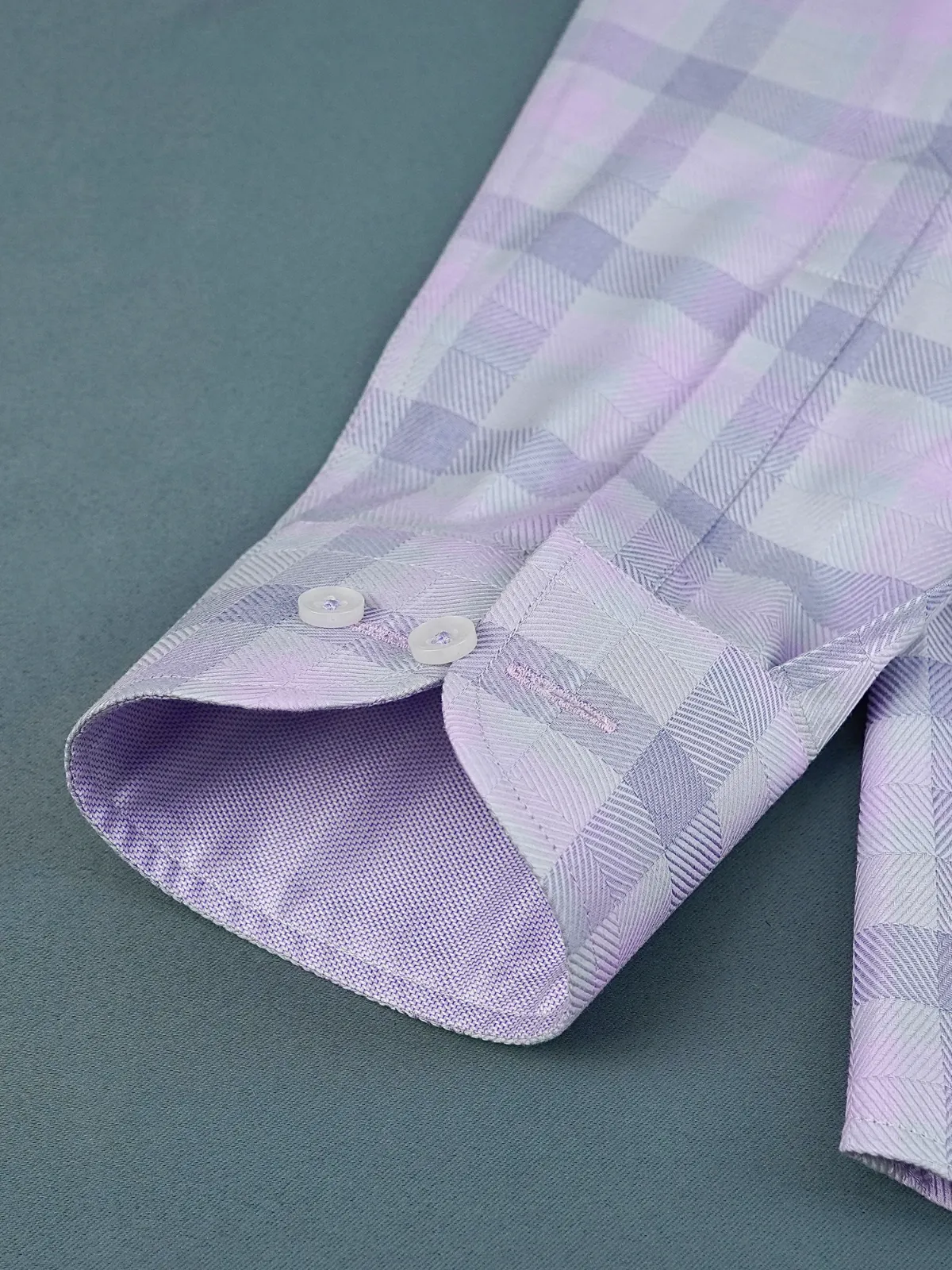 Pure Cotton Non Iron Ash and Bloom Shirt - Herringbone weave