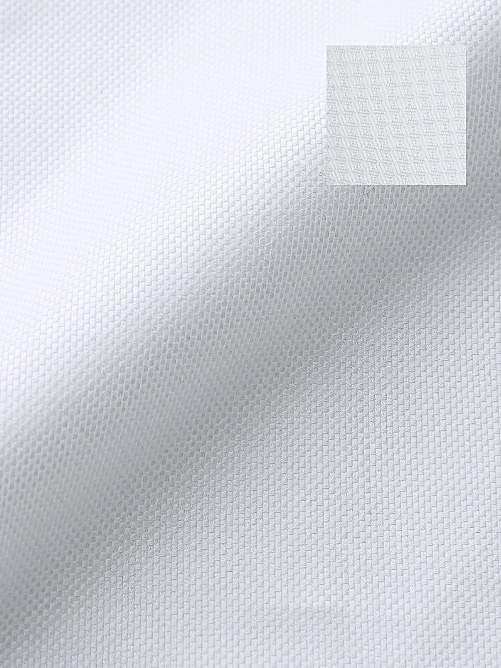 Pure Cotton White Tuxedo Shirt - Basket Weave