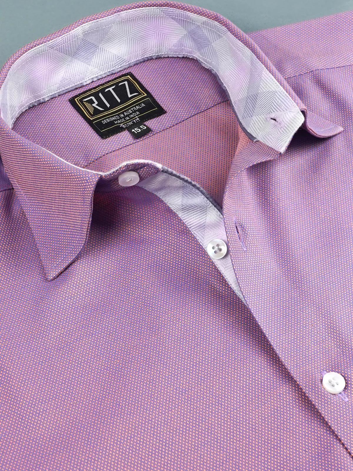 Pure Cotton Non Iron Mulberry Shirt - Dobby Weave