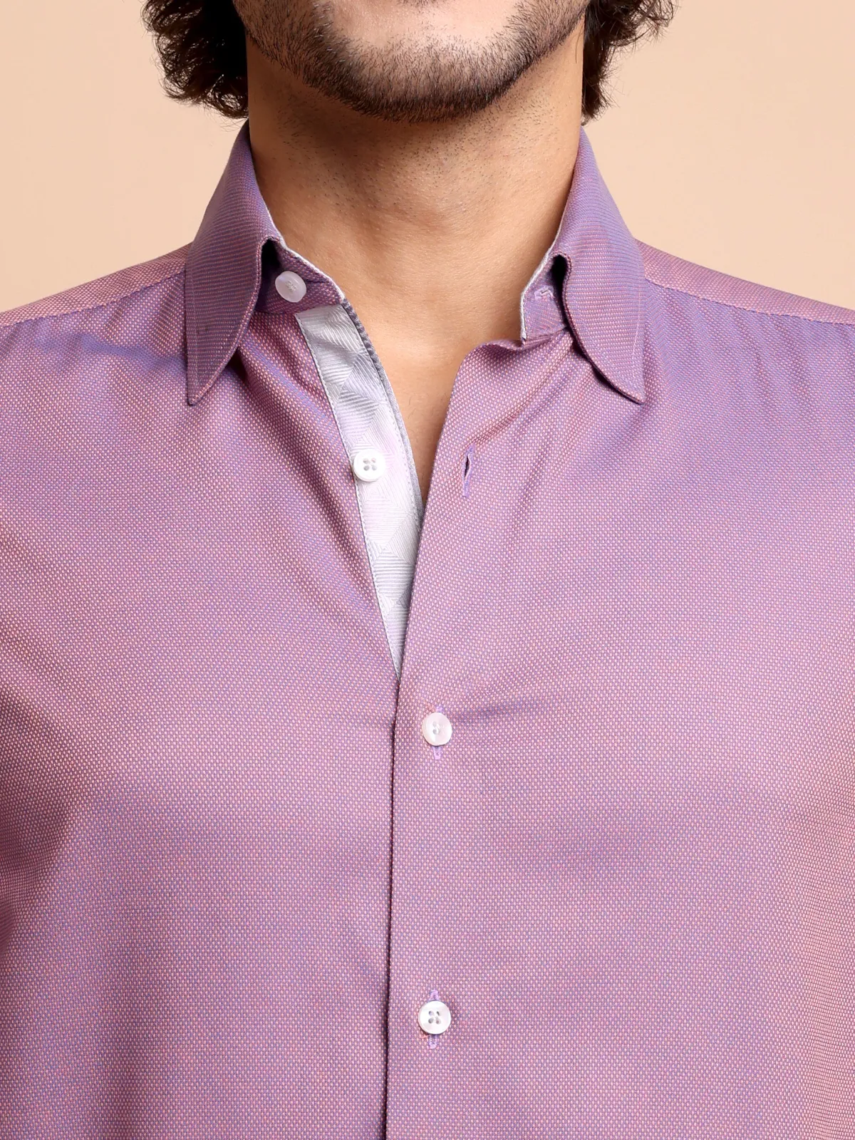 Pure Cotton Non Iron Mulberry Shirt - Dobby Weave