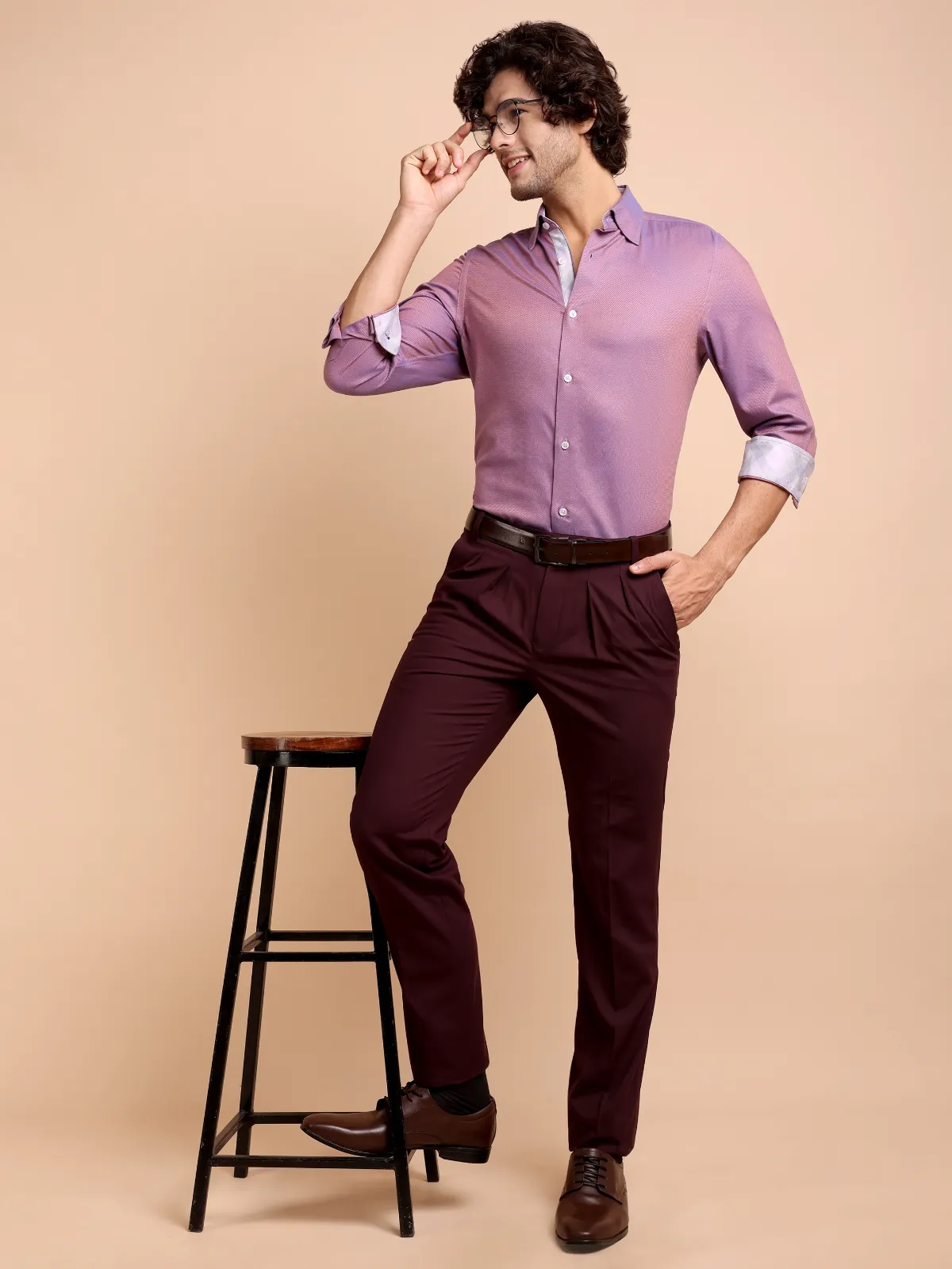Pure Cotton Non Iron Mulberry Shirt - Dobby Weave