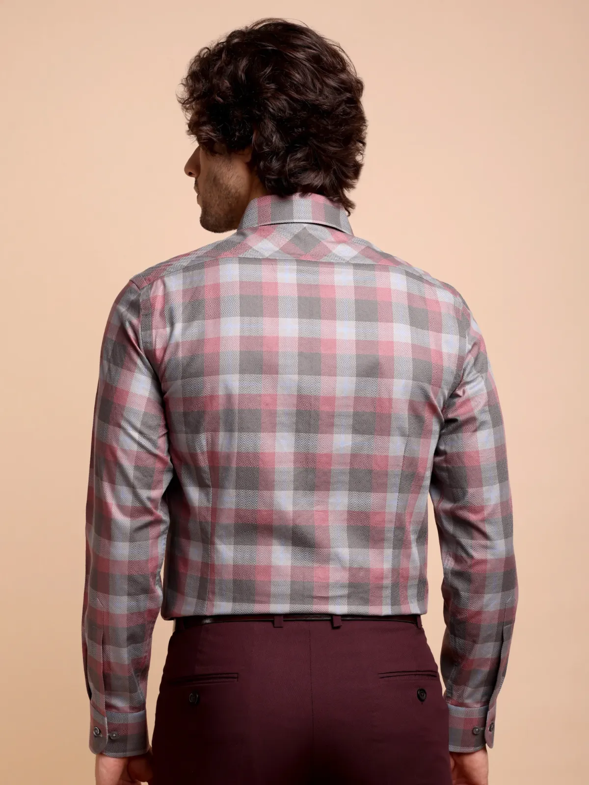 Pure Cotton Non Iron After Twilight Shirt - Herringbone weave